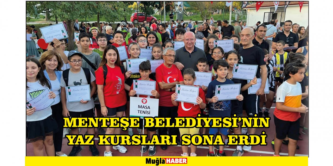 MENTEŞE BELEDİYESİ’NİN YAZ KURSLARI SONA ERDİ