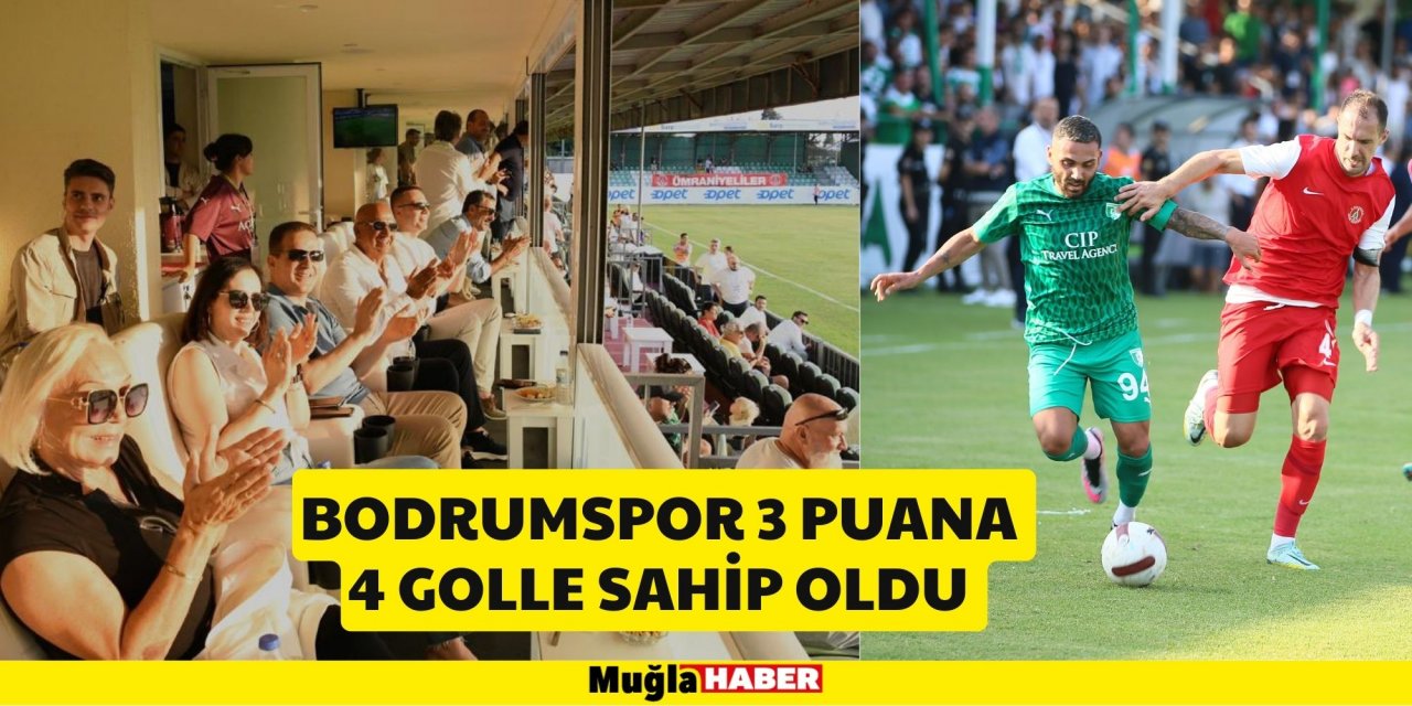 BODRUMSPOR 3 PUANA 4 GOLLE SAHİP OLDU