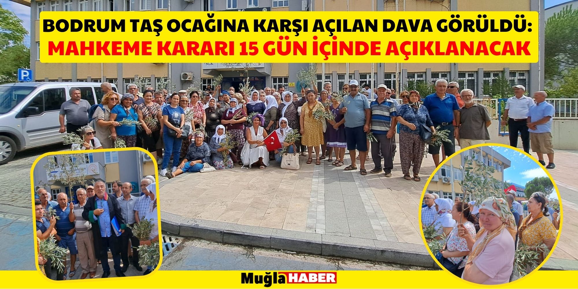 BODRUM TAŞ OCAĞINA KARŞI AÇILAN DAVA GÖRÜLDÜ