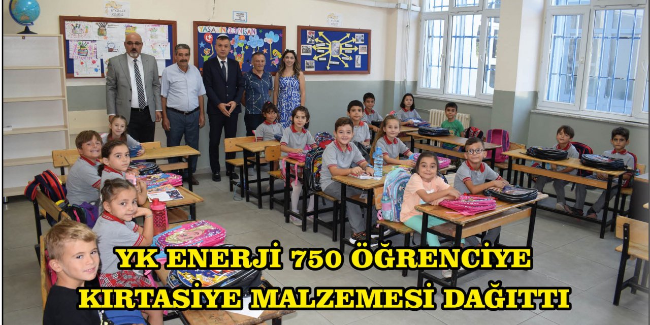 YK ENERJİ 750 ÖĞRENCİYE KIRTASİYE MALZEMESİ DAĞITTI