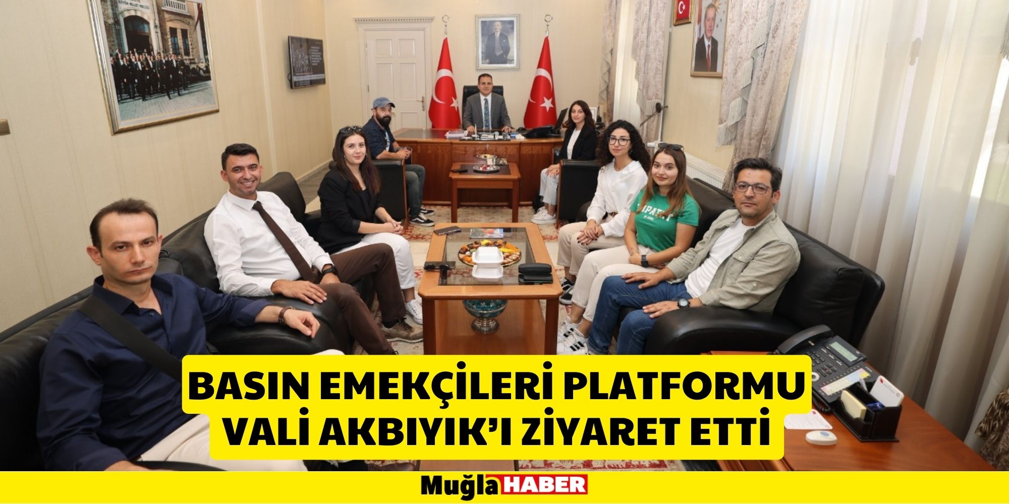 BASIN EMEKÇİLERİ PLATFORMU VALİ AKBIYIK’I ZİYARET ETTİ