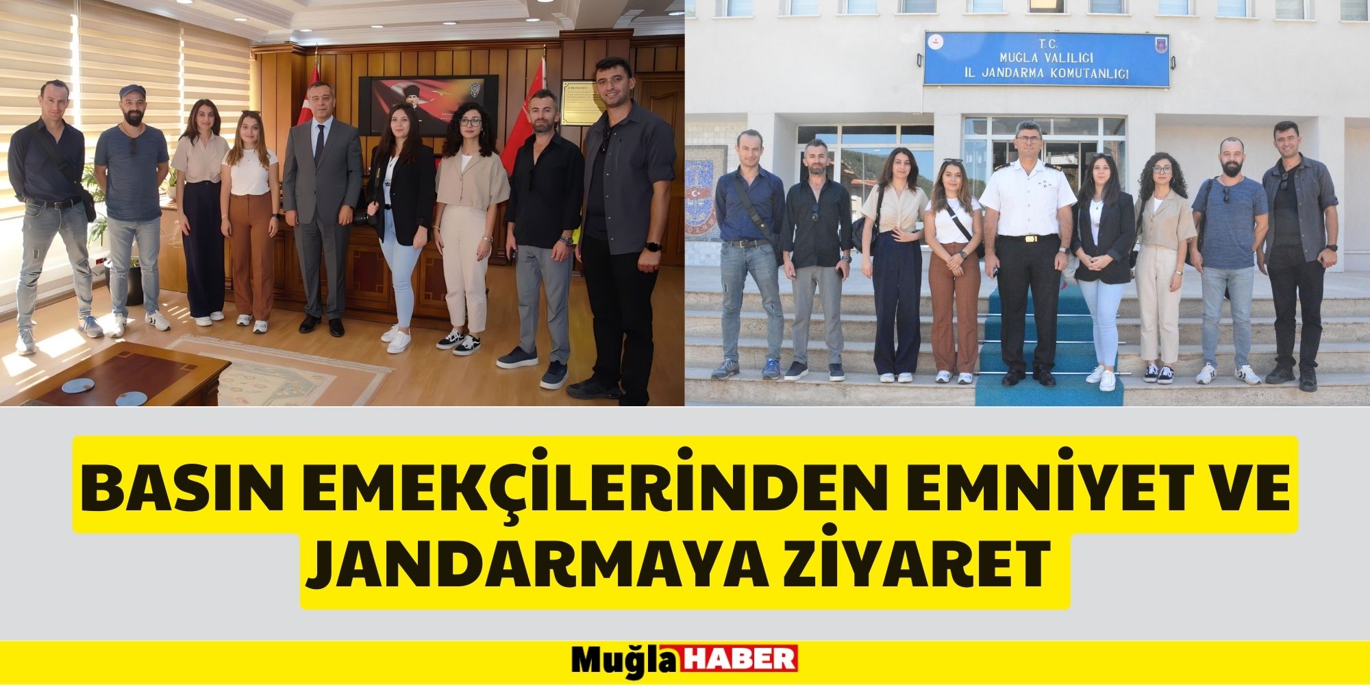 BASIN EMEKÇİLERİNDEN EMNİYET VE JANDARMAYA ZİYARET