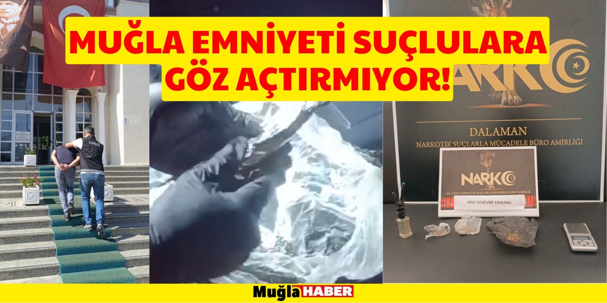 MUĞLA EMNİYETİ SUÇLULARA GÖZ AÇTIRMIYOR!