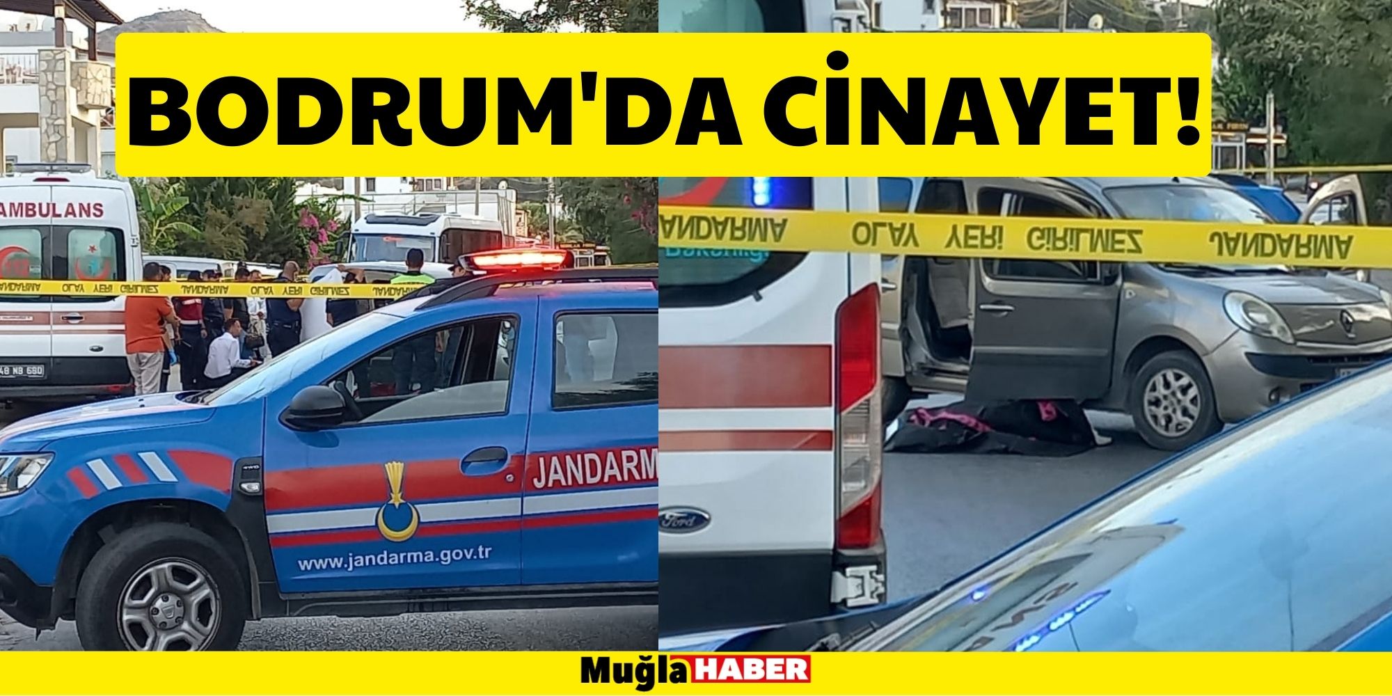 Bodrum'da 2 kişi otomobilde silahla vurularak öldürüldü