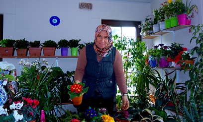 Muhtarlık binası değil sanki çiçek bahçesi