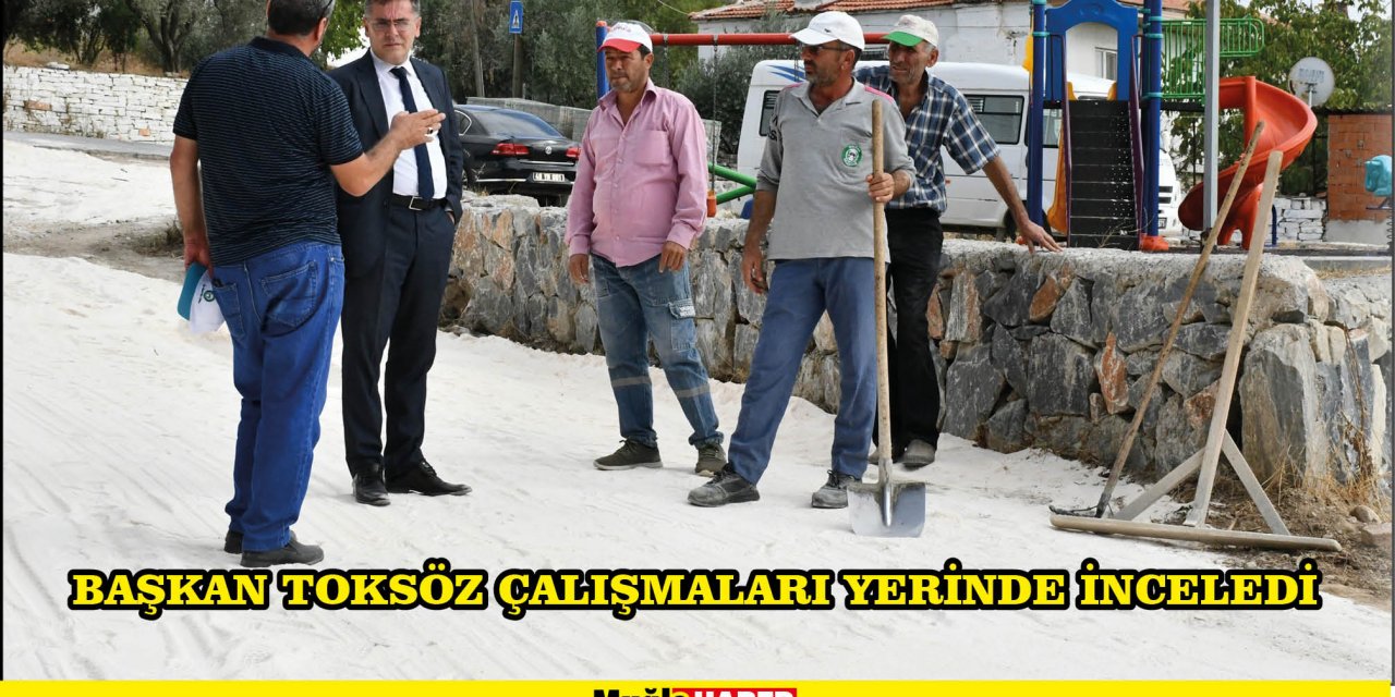 BAŞKAN TOKSÖZ ÇALIŞMALARI YERİNDE İNCELEDİ