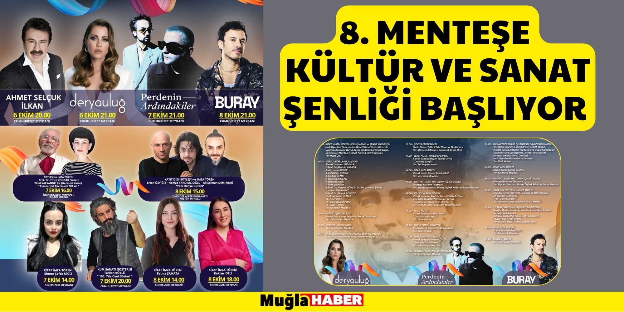 8. MENTEŞE KÜLTÜR VE SANAT ŞENLİĞİ BAŞLIYOR