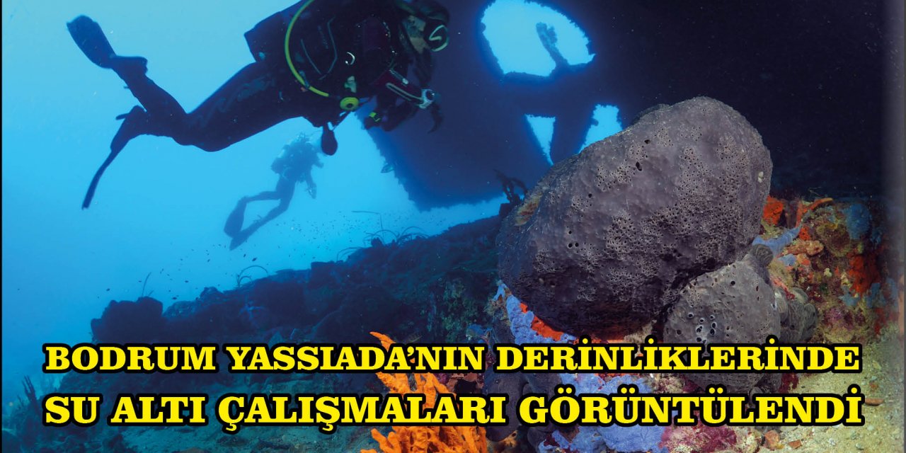 BODRUM YASSIADA'NIN DERİNLİKLERİNDE SU ALTI ÇALIŞMALARI GÖRÜNTÜLENDİ