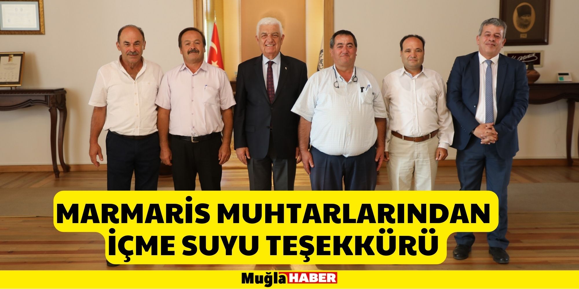 MARMARİS MUHTARLARINDAN İÇME SUYU TEŞEKKÜRÜ