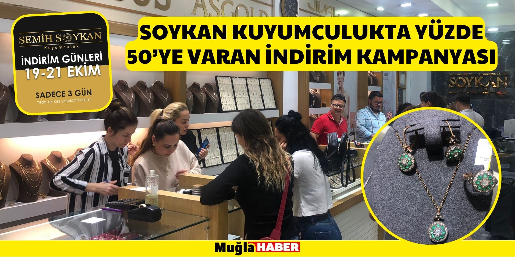 SOYKAN KUYUMCULUKTA YÜZDE 50’YE VARAN İNDİRİM KAMPANYASI