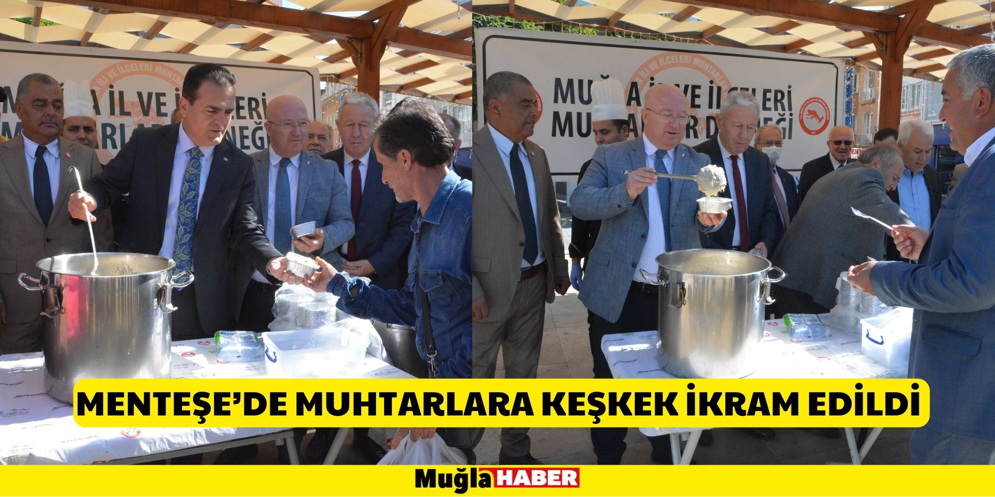 MENTEŞE’DE MUHTARLARA KEŞKEK İKRAM EDİLDİ