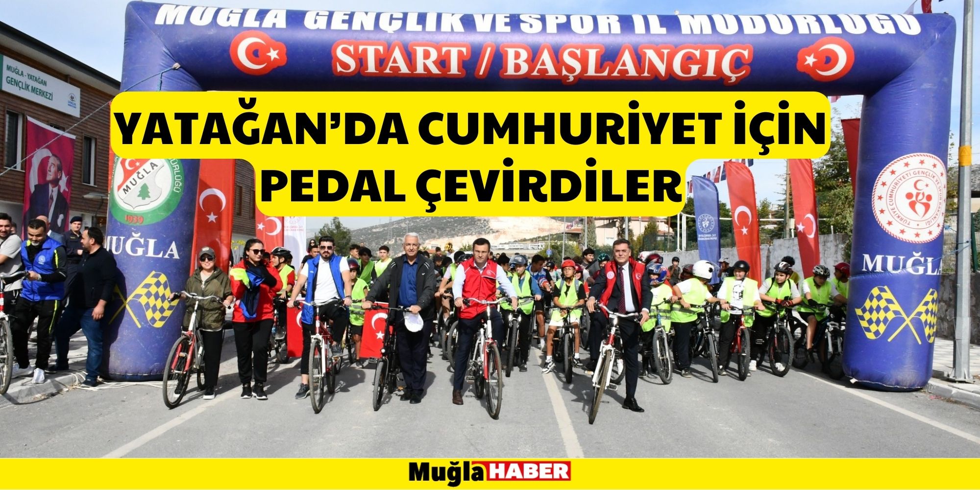 YATAĞAN’DA CUMHURİYET İÇİN PEDAL ÇEVİRDİLER