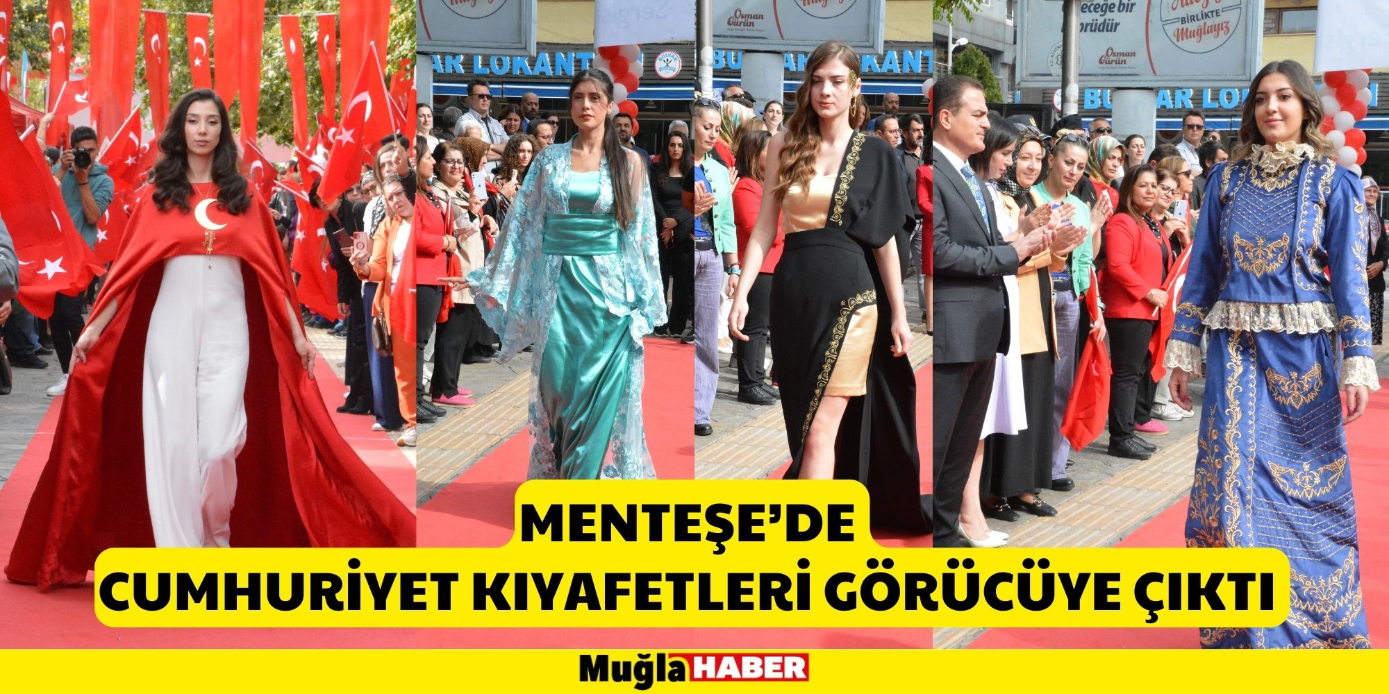 MENTEŞE’DE CUMHURİYET KIYAFETLERİ GÖRÜCÜYE ÇIKTI