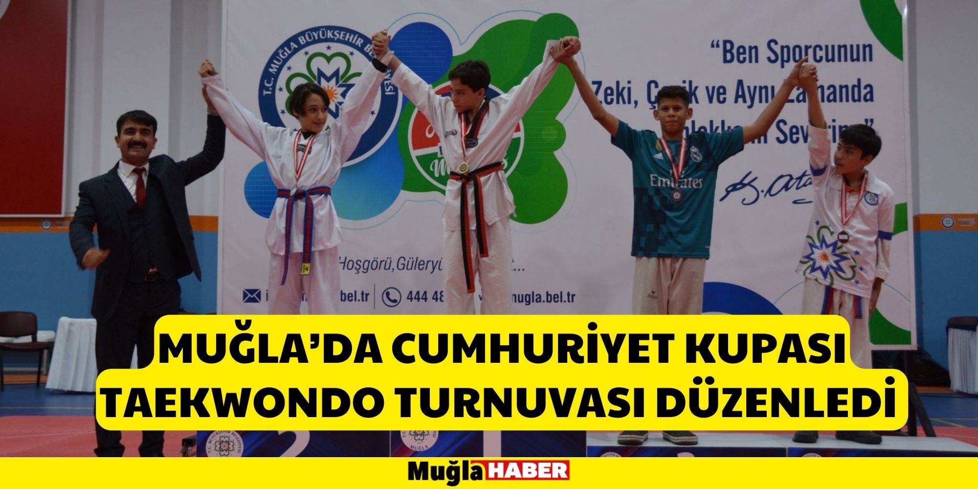 MUĞLA’DA CUMHURİYET KUPASI TAEKWONDO TURNUVASI DÜZENLEDİ