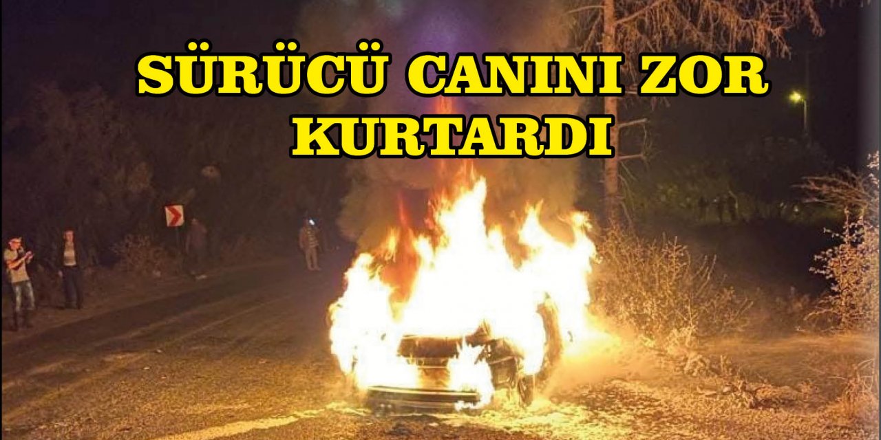 SÜRÜCÜ CANINI ZOR KURTARDI