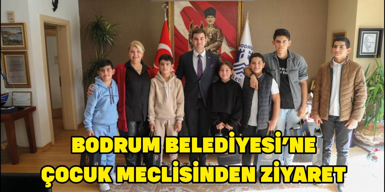 BODRUM BELEDİYESİ’NE  ÇOCUK MECLİSİNDEN ZİYARET