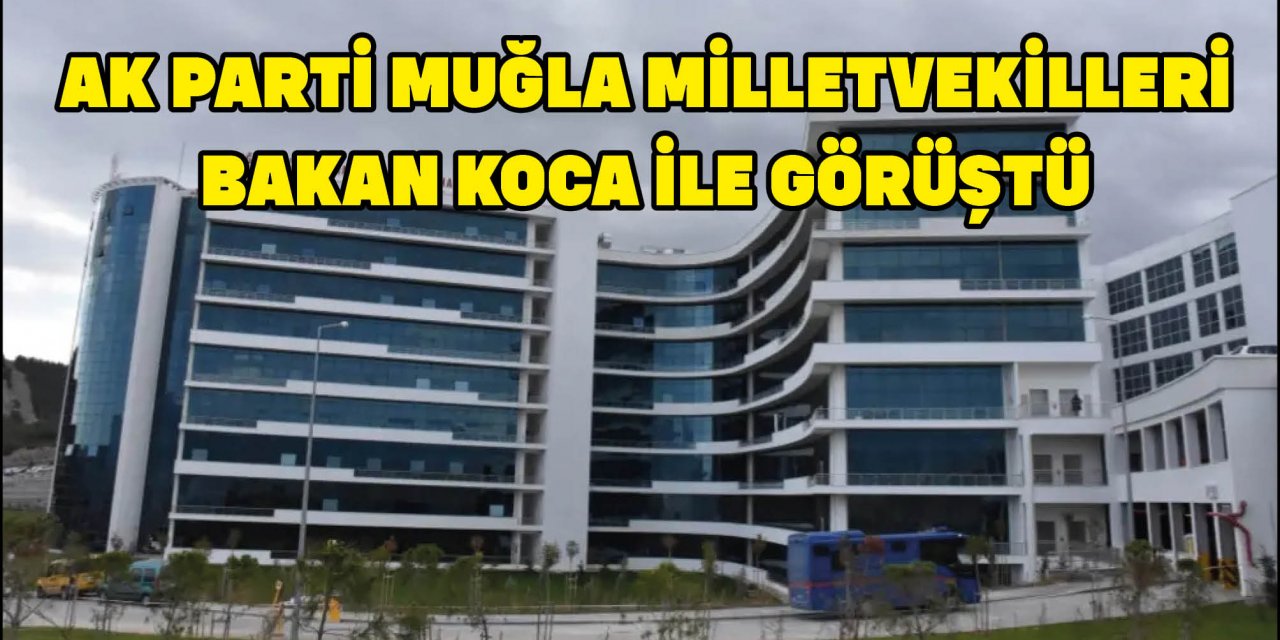 AK PARTİ MUĞLA MİLLETVEKİLLERİ BAKAN KOCA İLE GÖRÜŞTÜ