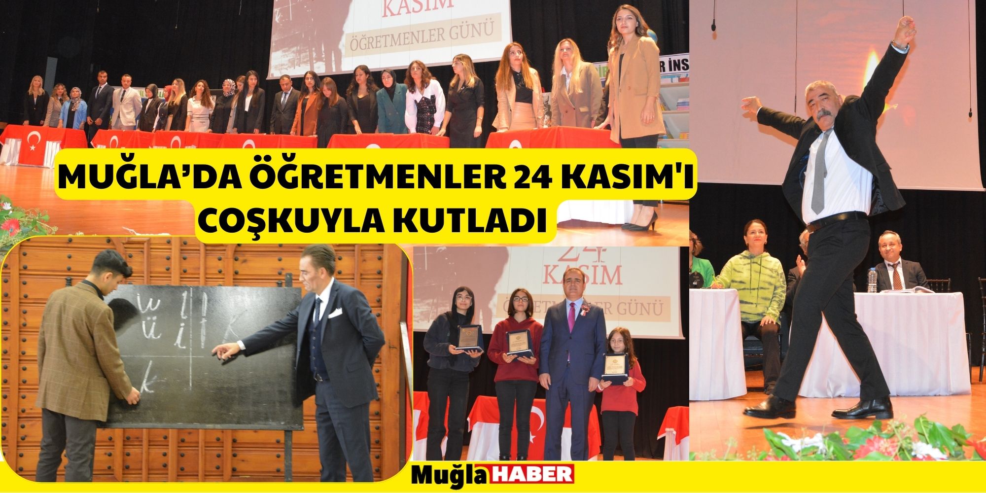 MUĞLA’DA ÖĞRETMENLER 24 KASIM'I COŞKUYLA KUTLADI