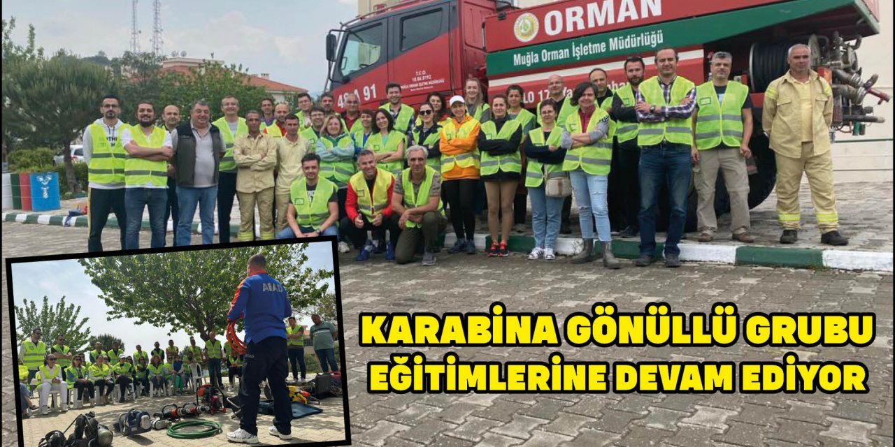 KARABİNA GÖNÜLLÜ GRUBU EĞİTİMLERİNE DEVAM EDİYOR