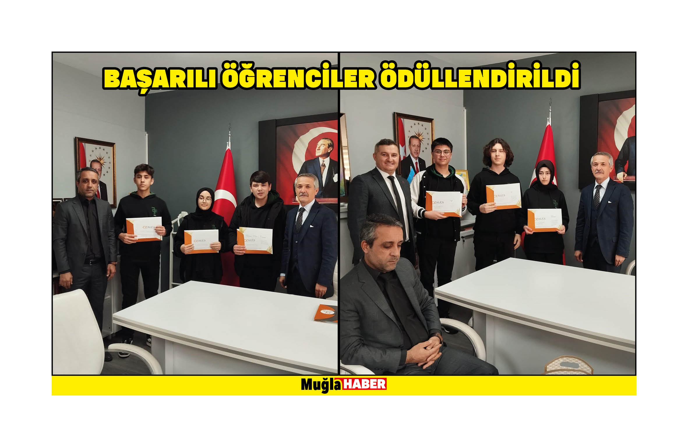 Başarılı öğrenciler ödüllendirildi