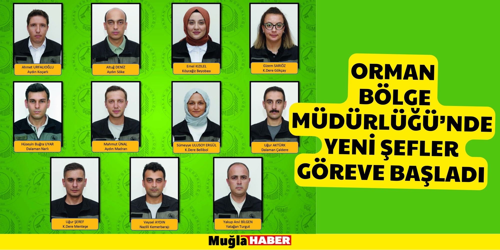 ORMAN BÖLGE MÜDÜRLÜĞÜ’NDE YENİ ŞEFLER GÖREVE BAŞLADI