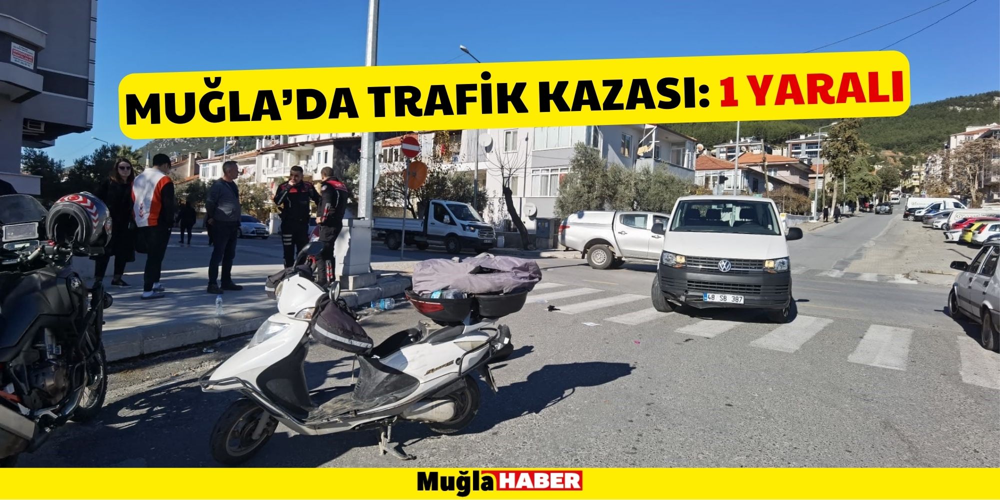 Muğla’da trafik kazası: 1 yaralı