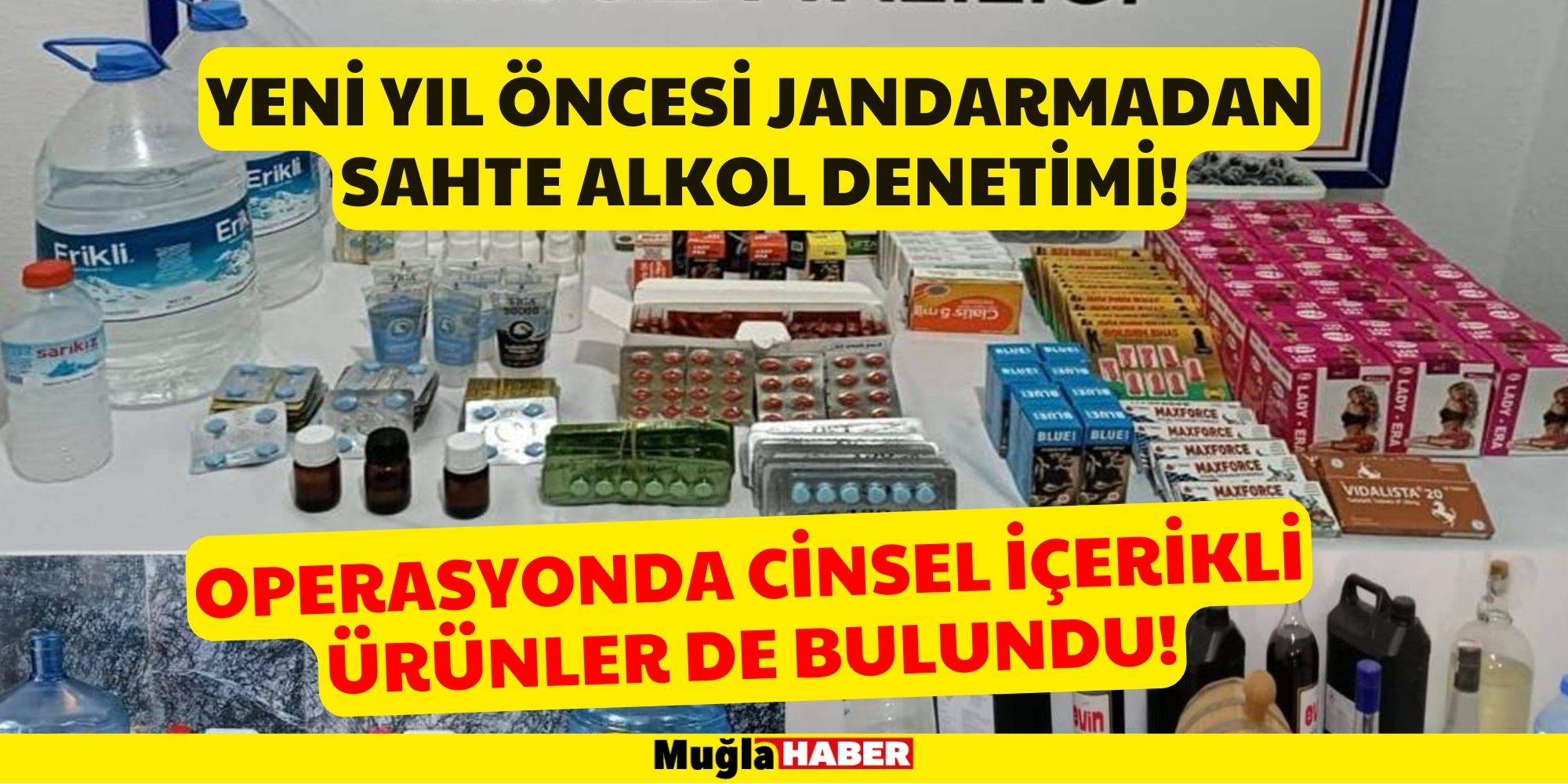 Yeni Yıl Öncesi Jandarmadan Sahte Alkol Denetimi!