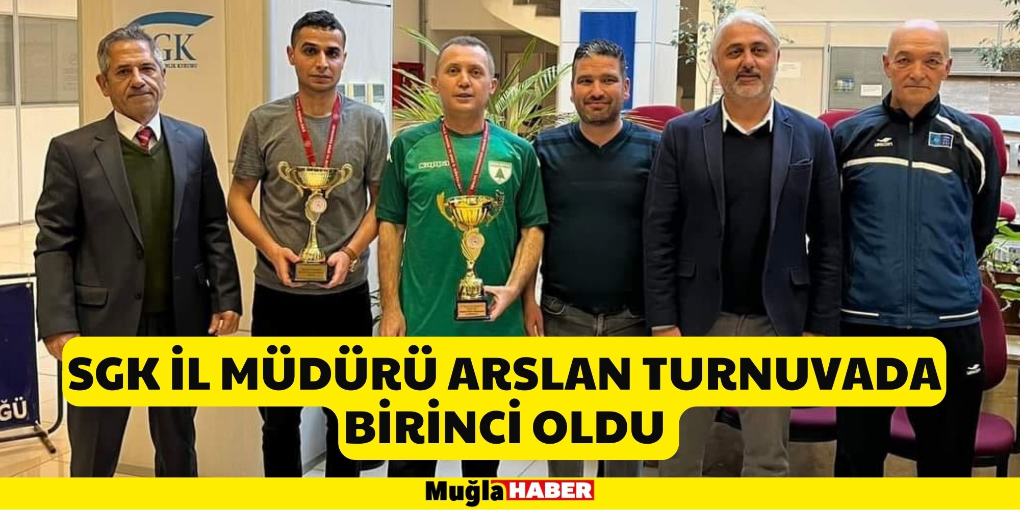 SGK İL MÜDÜRÜ ARSLAN TURNUVADA BİRİNCİ OLDU