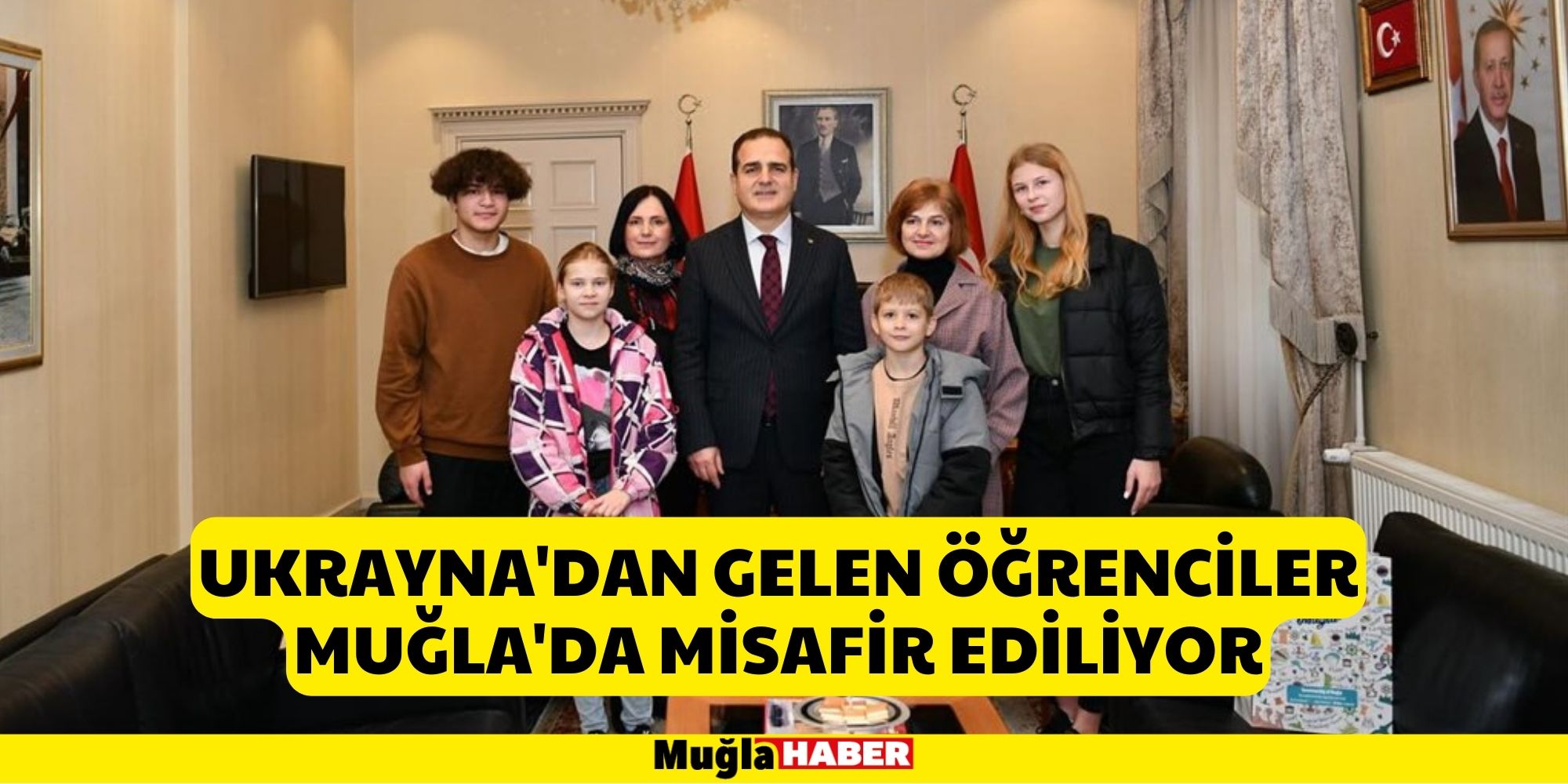 Ukrayna'dan gelen öğrenciler Muğla'da misafir ediliyor