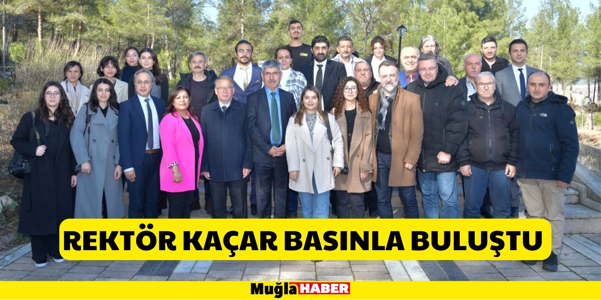 REKTÖR KAÇAR BASINLA BULUŞTU