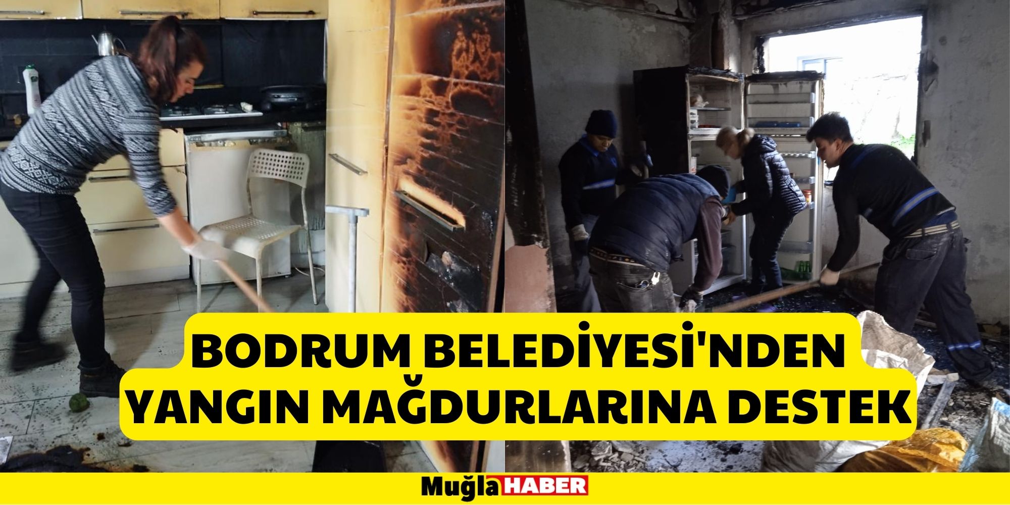 Bodrum Belediyesi'nden Yangın Mağdurlarına Destek