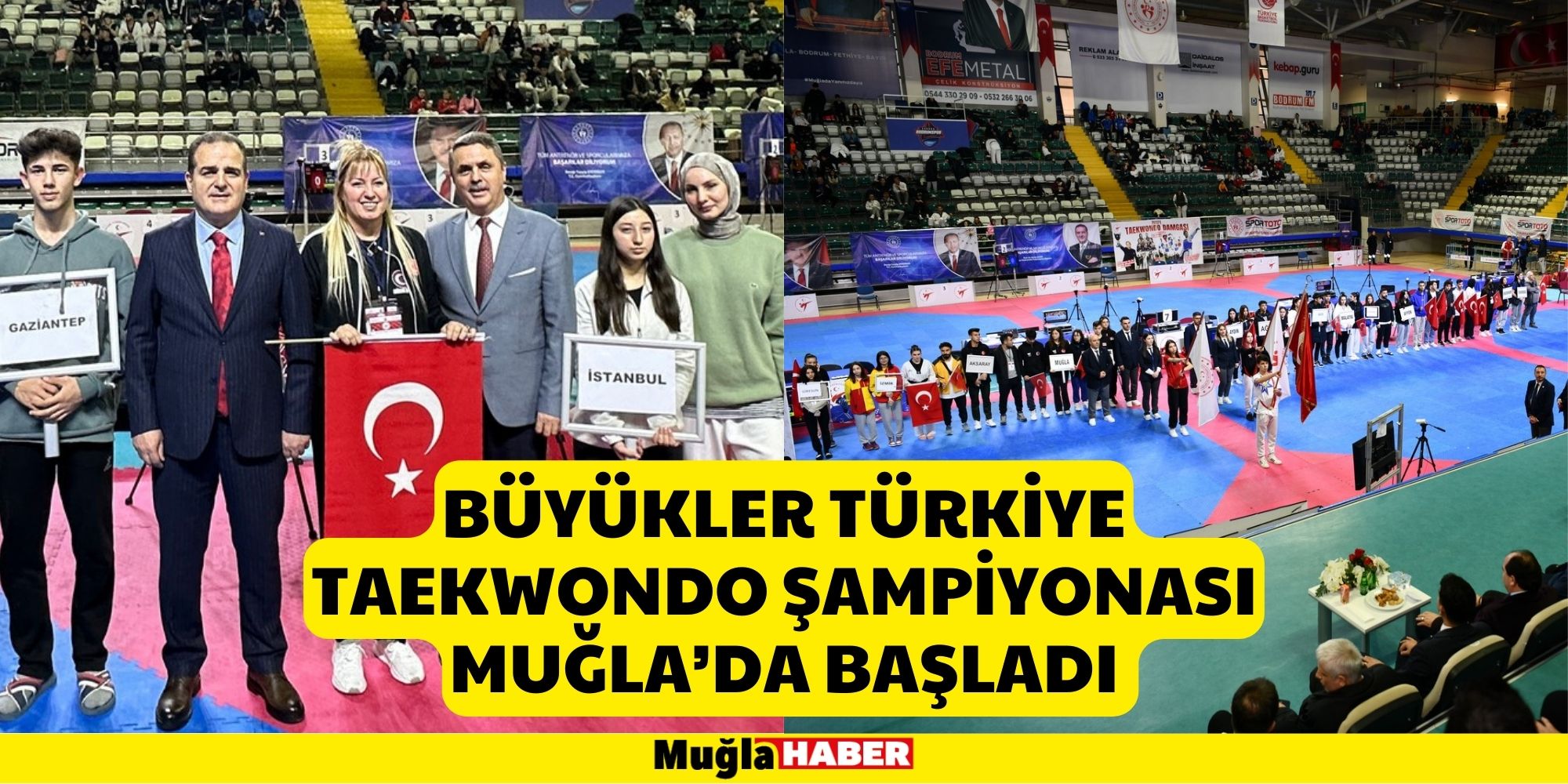 Büyükler Türkiye Taekwondo Şampiyonası Muğla’da Başladı