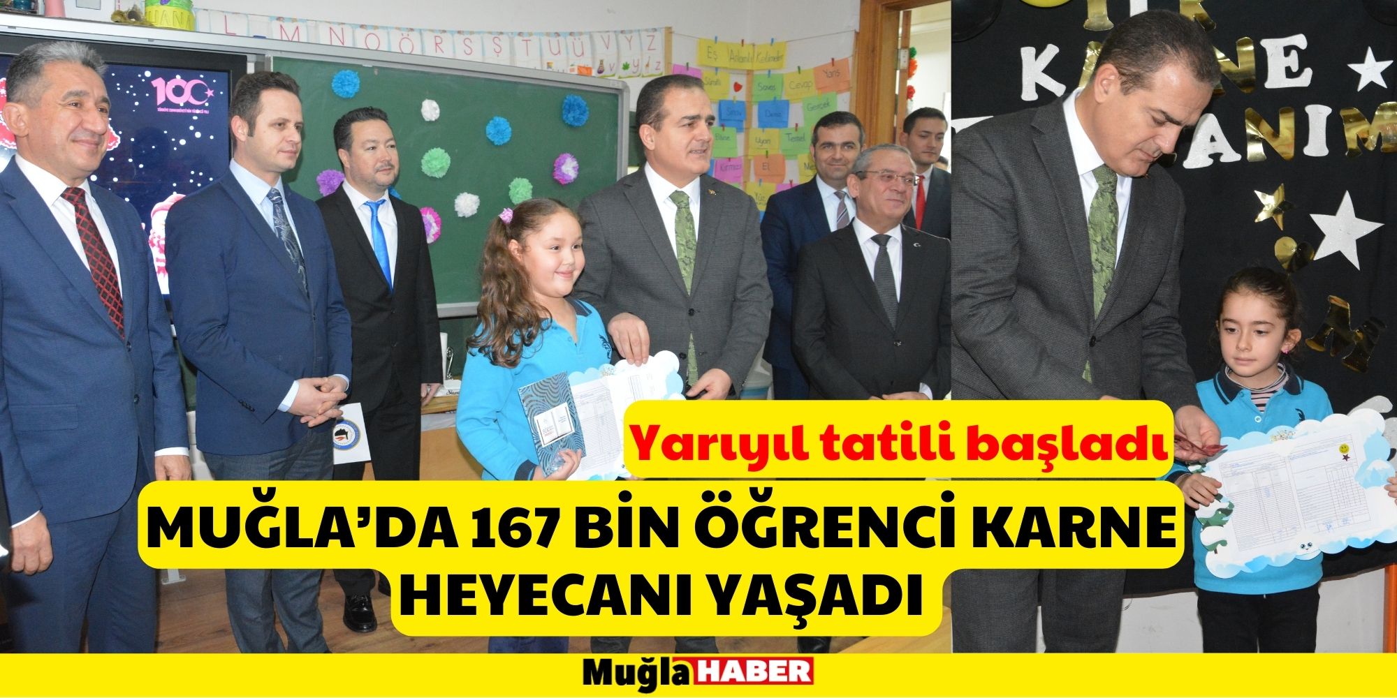 Muğla’da 167 Bin Öğrenci Karne Heyecanı Yaşadı