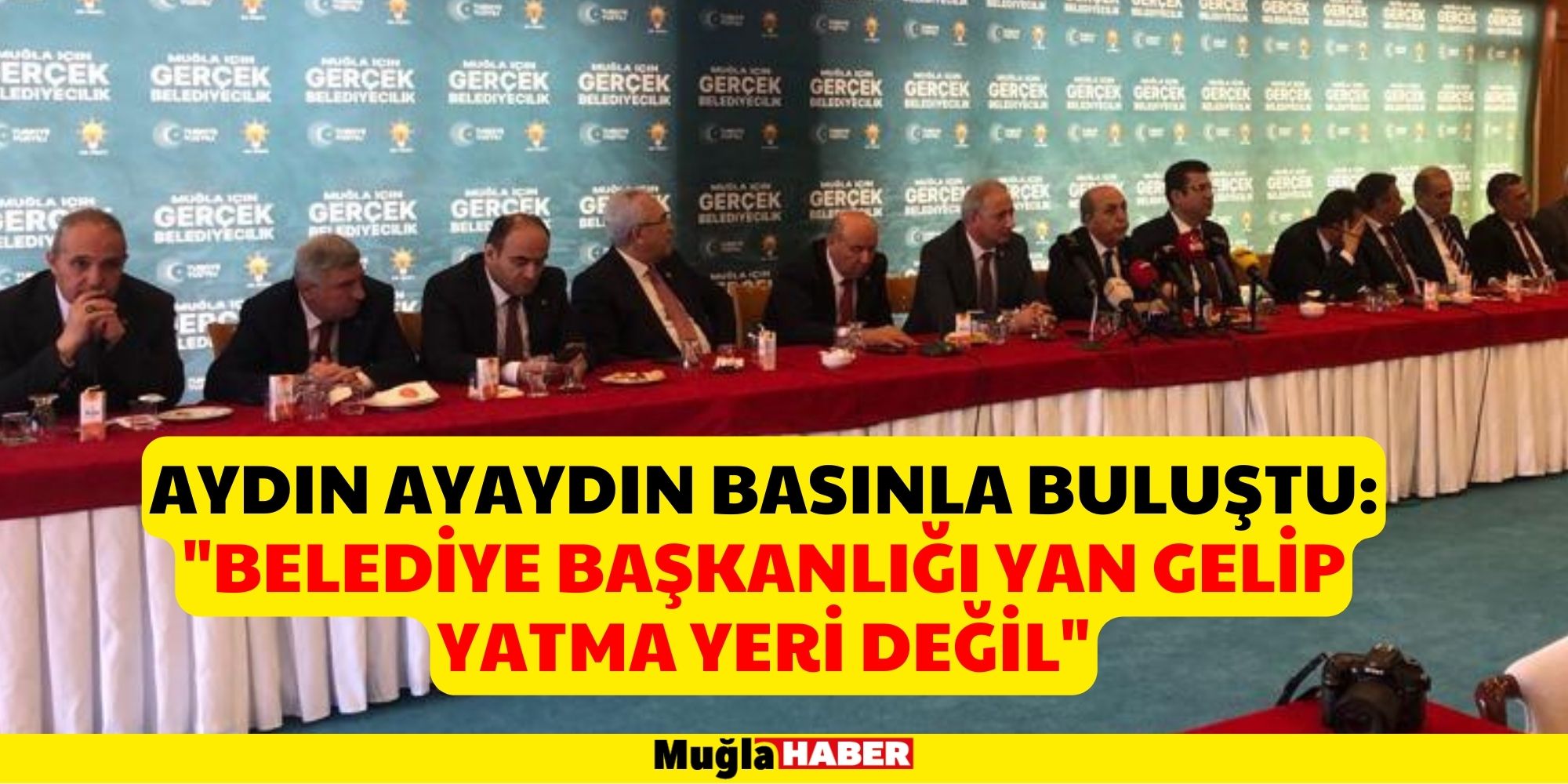 Aydın Ayaydın basınla buluştu: "Belediye﻿ Başkanlığı yan gelip yatma yeri değil"