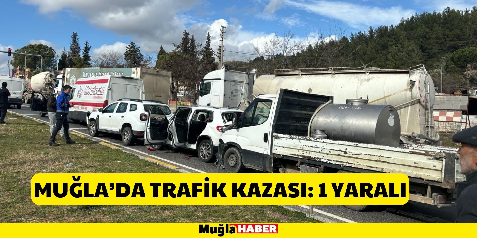 Muğla’da trafik kazası: 1 yaralı