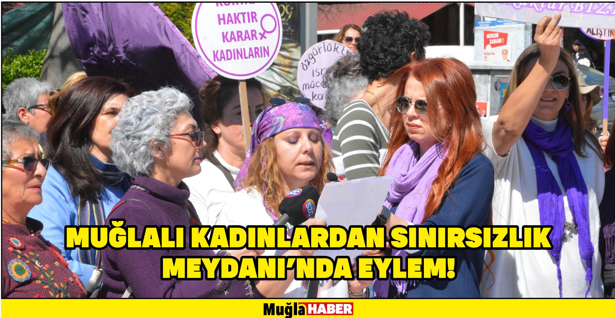 Muğlalı kadınlardan Sınırsızlık Meydanı'nda eylem!