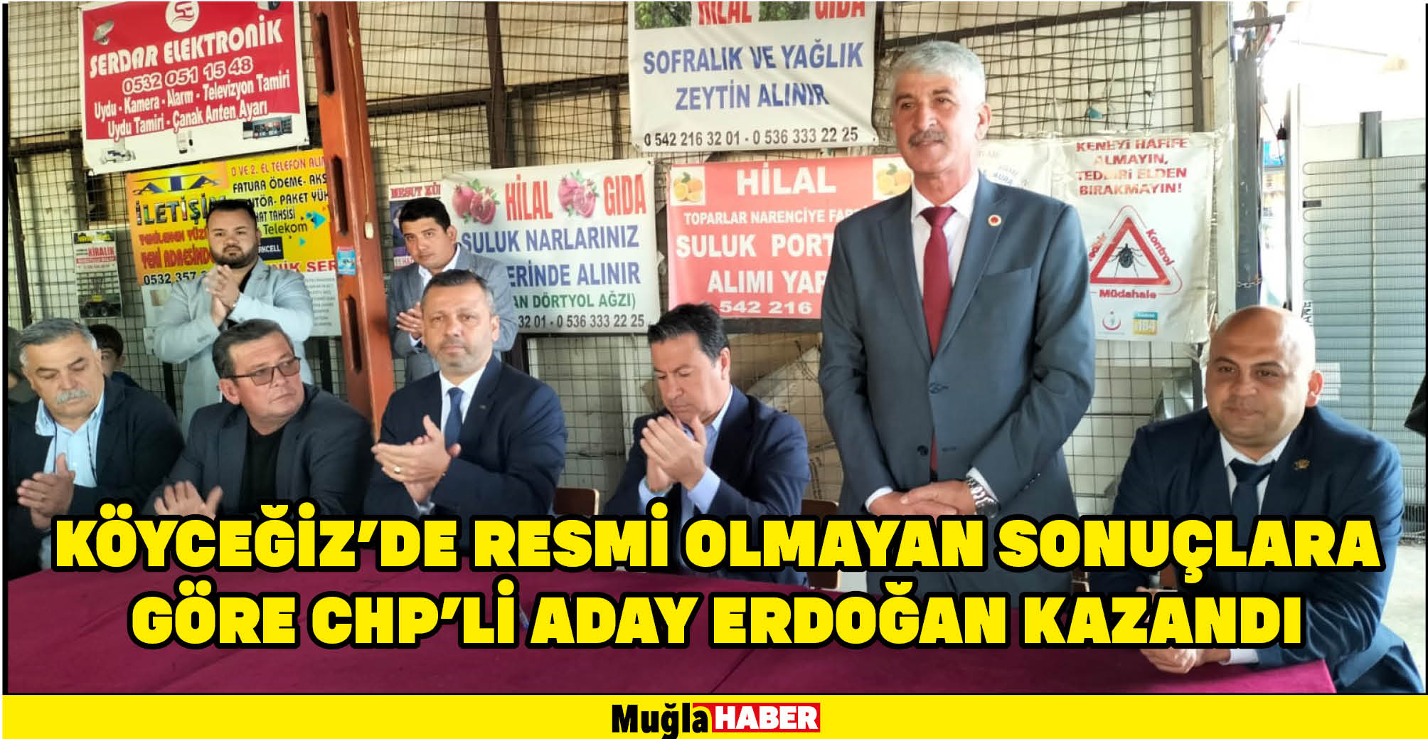 Köyceğiz’de resmi olmayan sonuçlara göre CHP’li aday Erdoğan kazandı