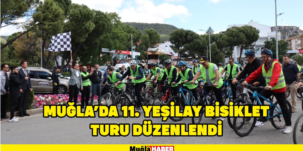 Muğla'da 11. Yeşilay Bisiklet Turu düzenlendi