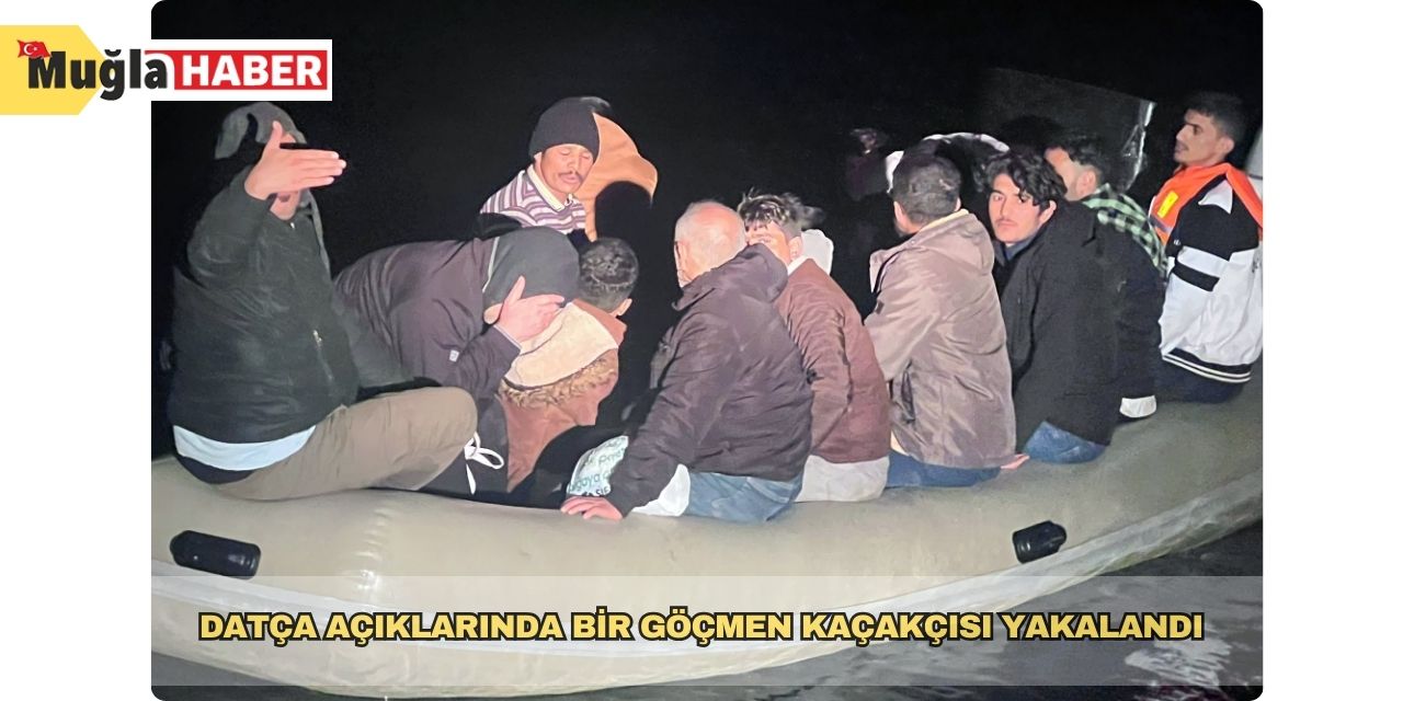 Datça açıklarında bir göçmen kaçakçısı yakalandı