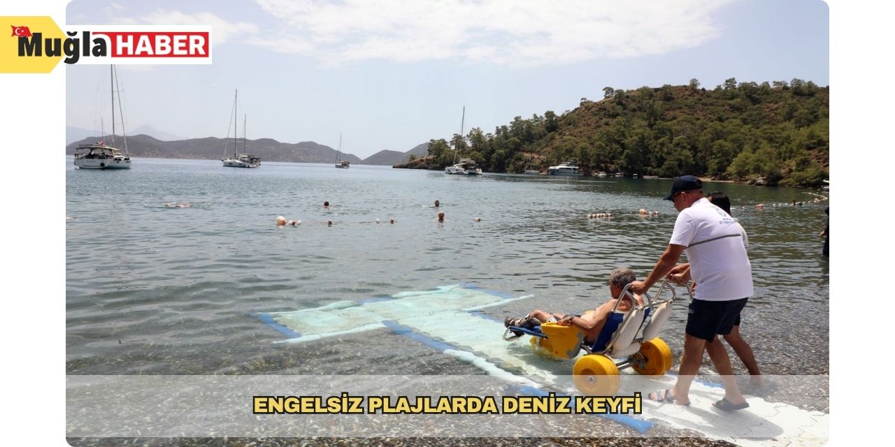 Engelsiz plajlarda deniz keyfi