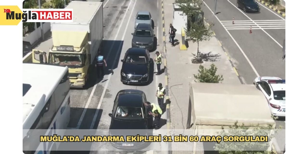 Muğla'da jandarma ekipleri 31 bin 60 araç sorguladı