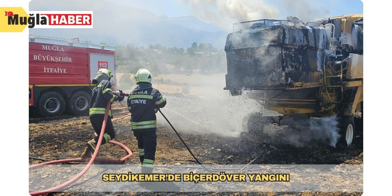 Seydikemer’de Biçerdöver yangını