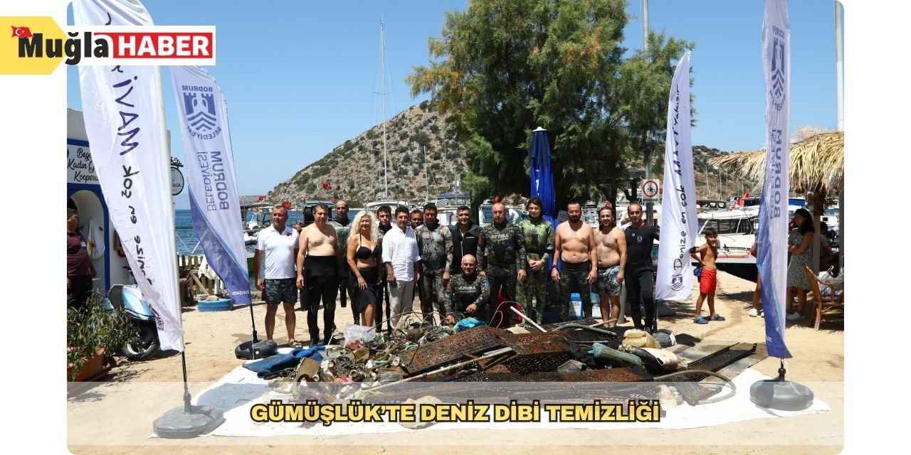 Gümüşlük’te deniz dibi temizliği