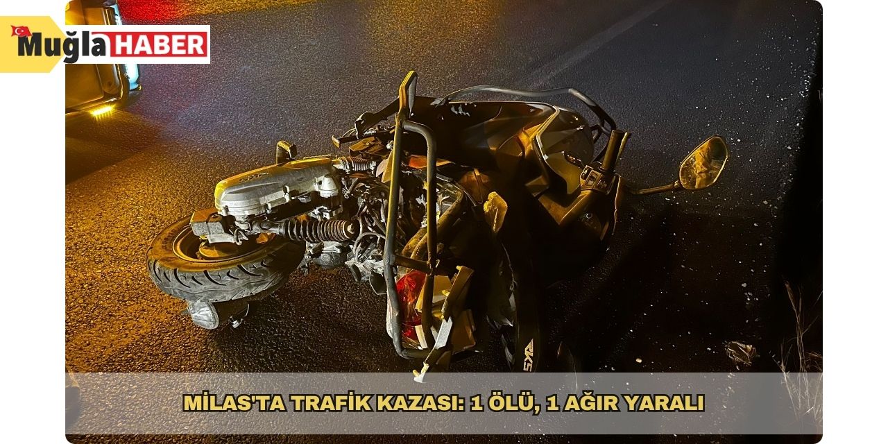 Milas'ta trafik kazası: 1 ölü, 1 ağır yaralı