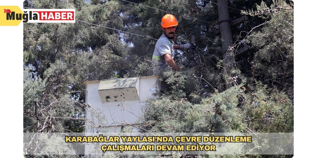 Karabağlar Yaylası’nda çevre düzenleme çalışmaları devam ediyor