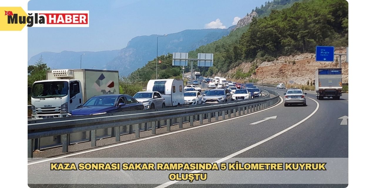 Kaza sonrası Sakar rampasında 5 kilometre kuyruk oluştu