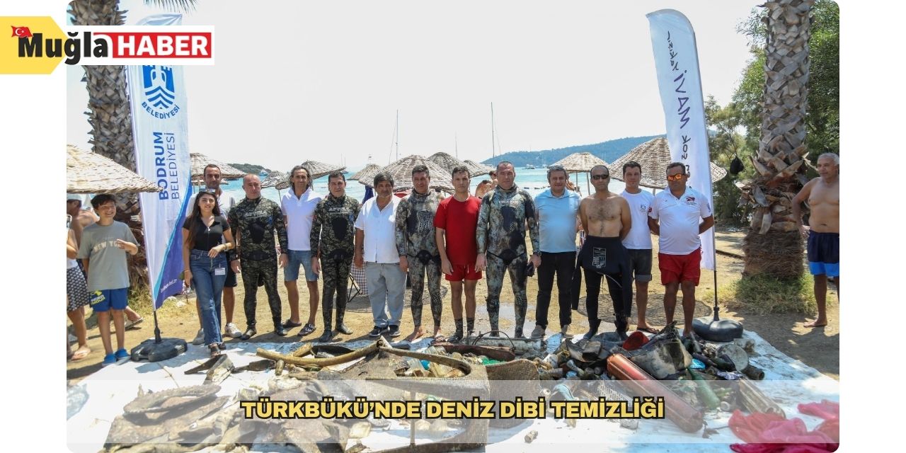 Türkbükü’nde deniz dibi temizliği