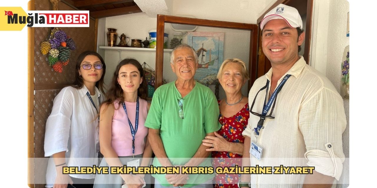 Belediye ekiplerinden Kıbrıs gazilerine ziyaret