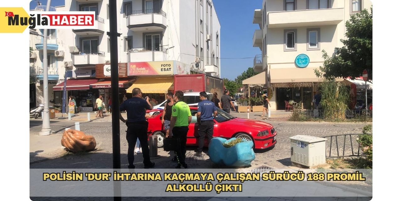 Polisin 'dur' ihtarına kaçmaya çalışan sürücü 188 promil alkollü çıktı