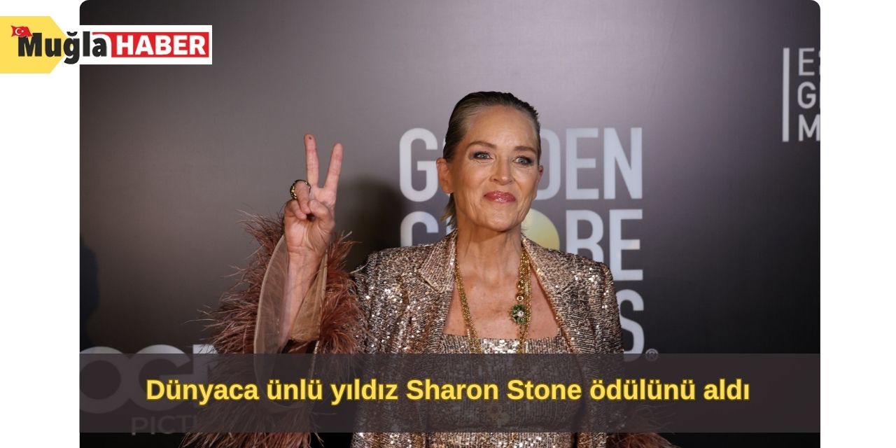 Dünyaca ünlü yıldız Sharon Stone ödülünü aldı